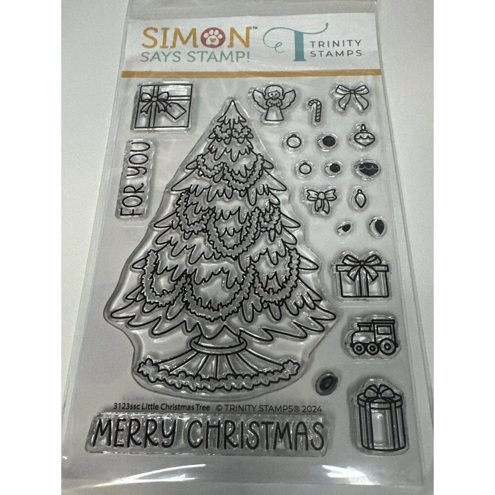 Trinity LITTLE CHRISTMAS TREE Stamptember 2024 Stamps Simon Says HOLIDAY Decor